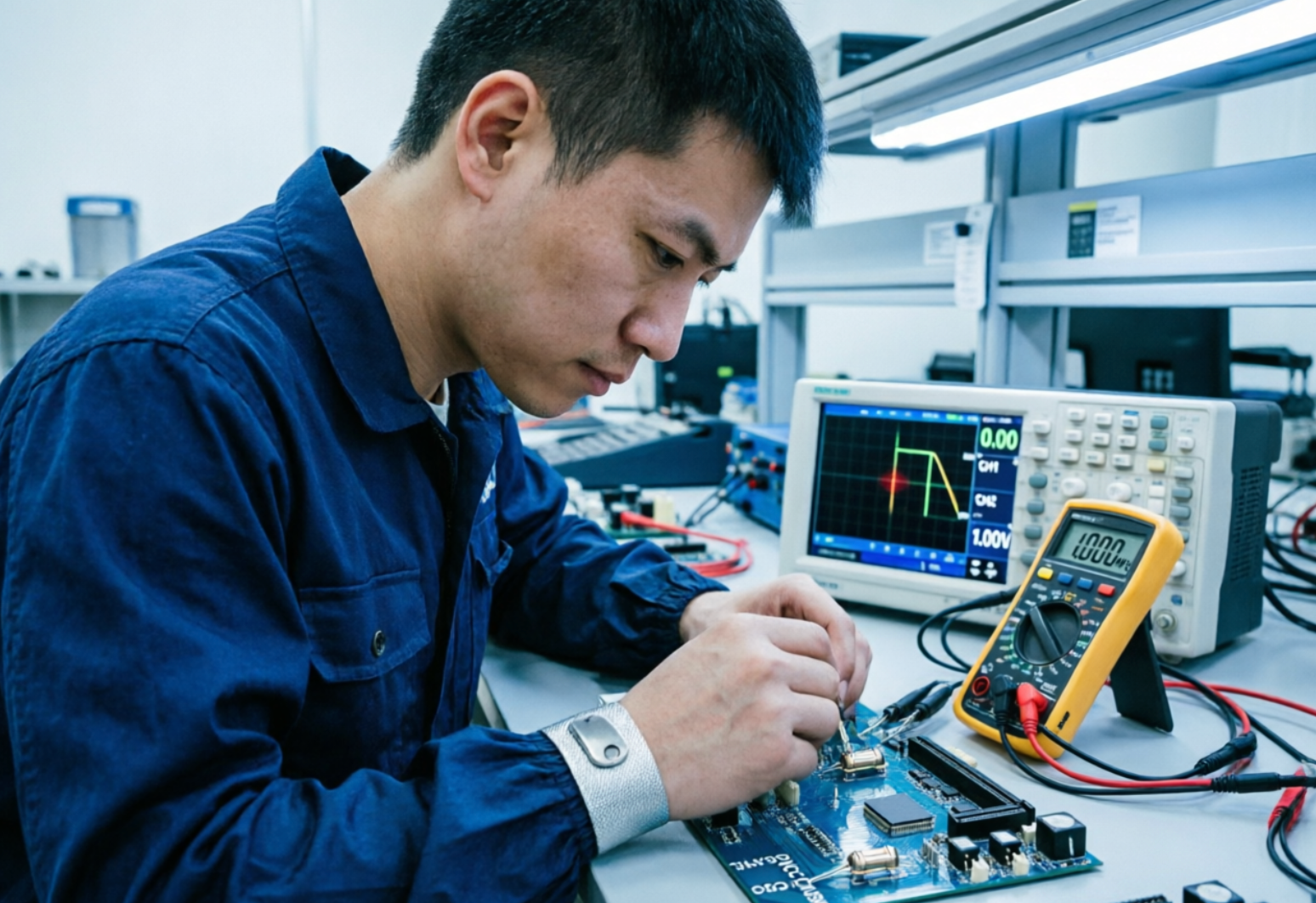 晶振测试实战指南：万用表与示波器排查硬件故障的4个高效技巧